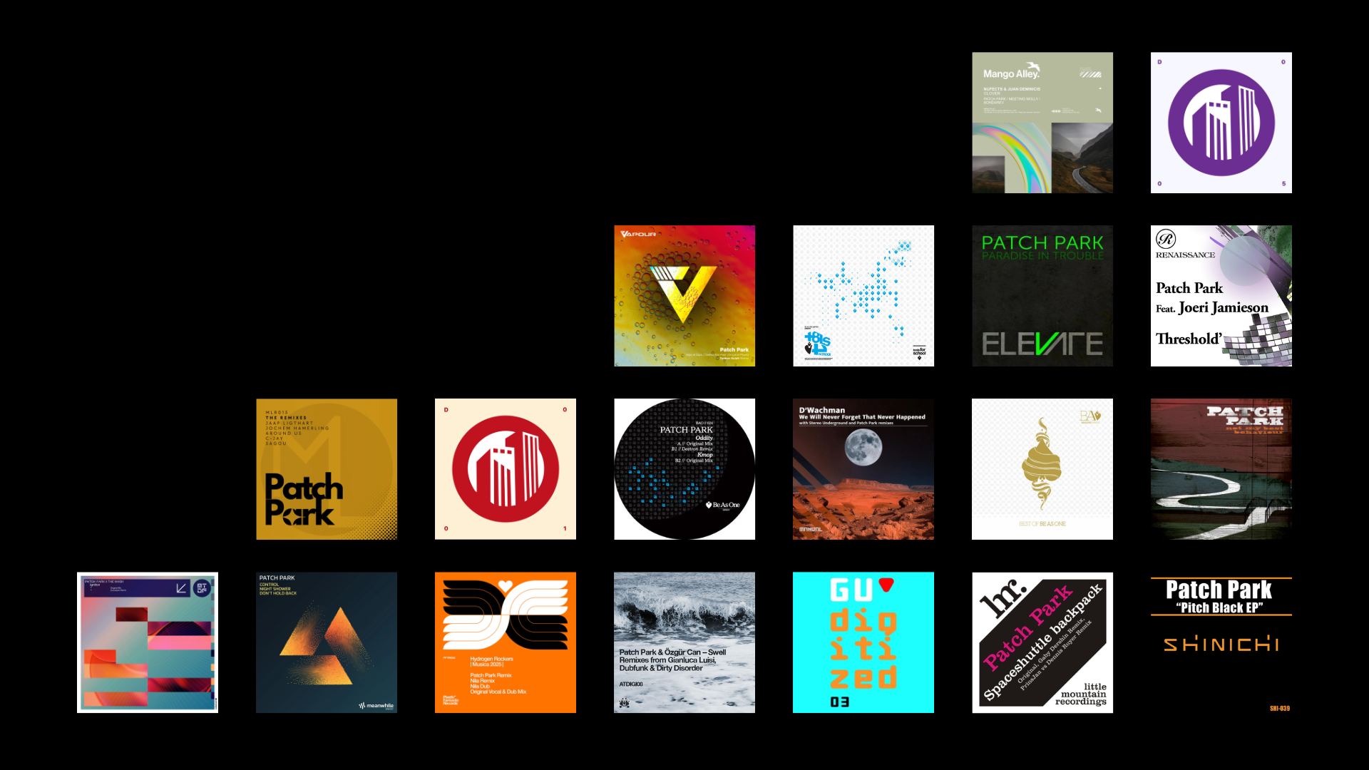 Patch Park discography — collection of album and single artwork
